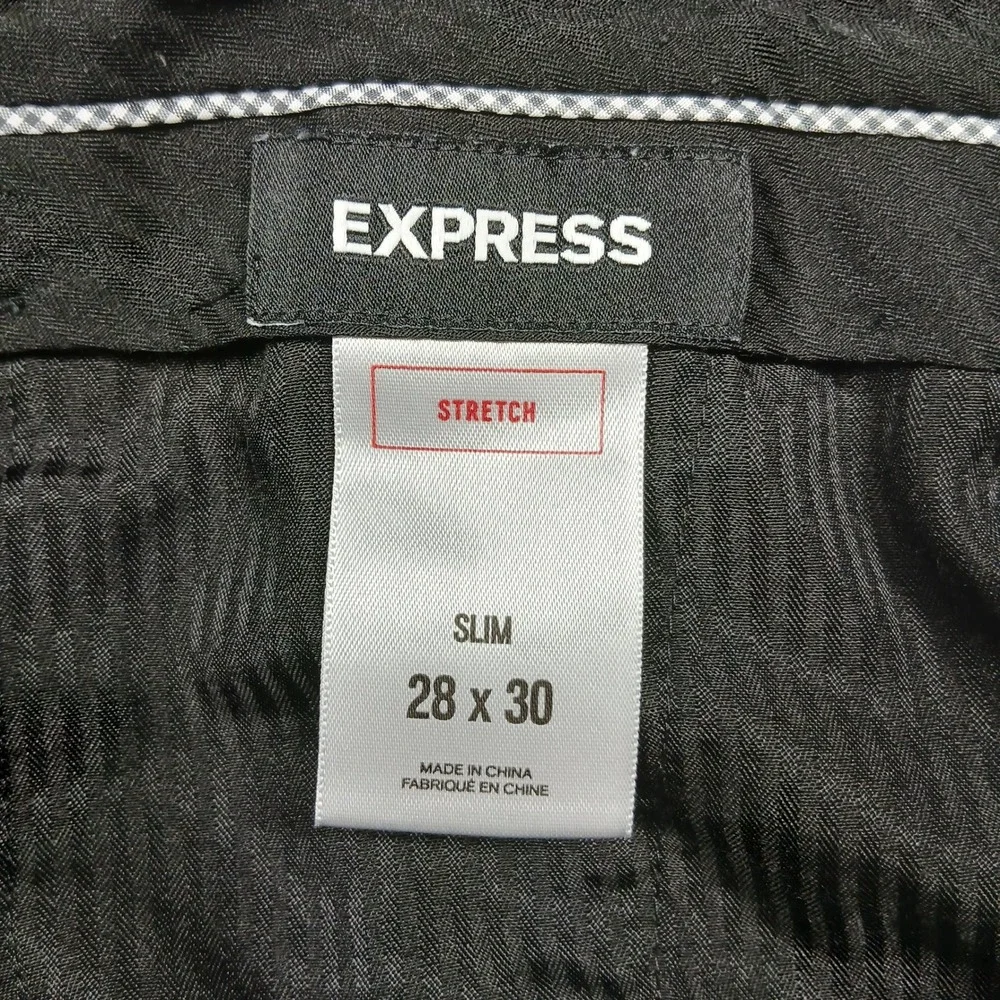 Express Slim Fit‎ Stretch Pants Mens 28x30 Plum Dress